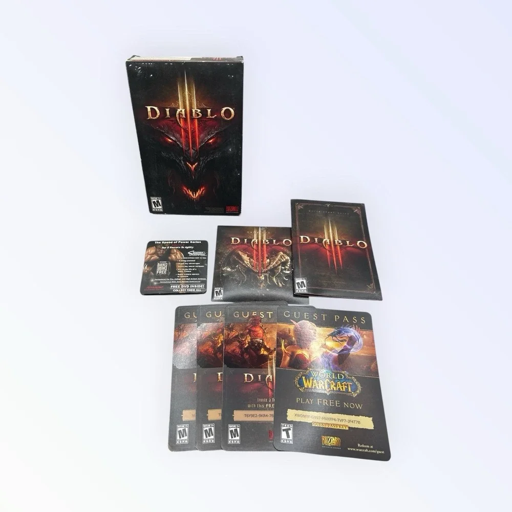 Diablo 3 Box Set Blizzard Complete/ PC Game with Manual
